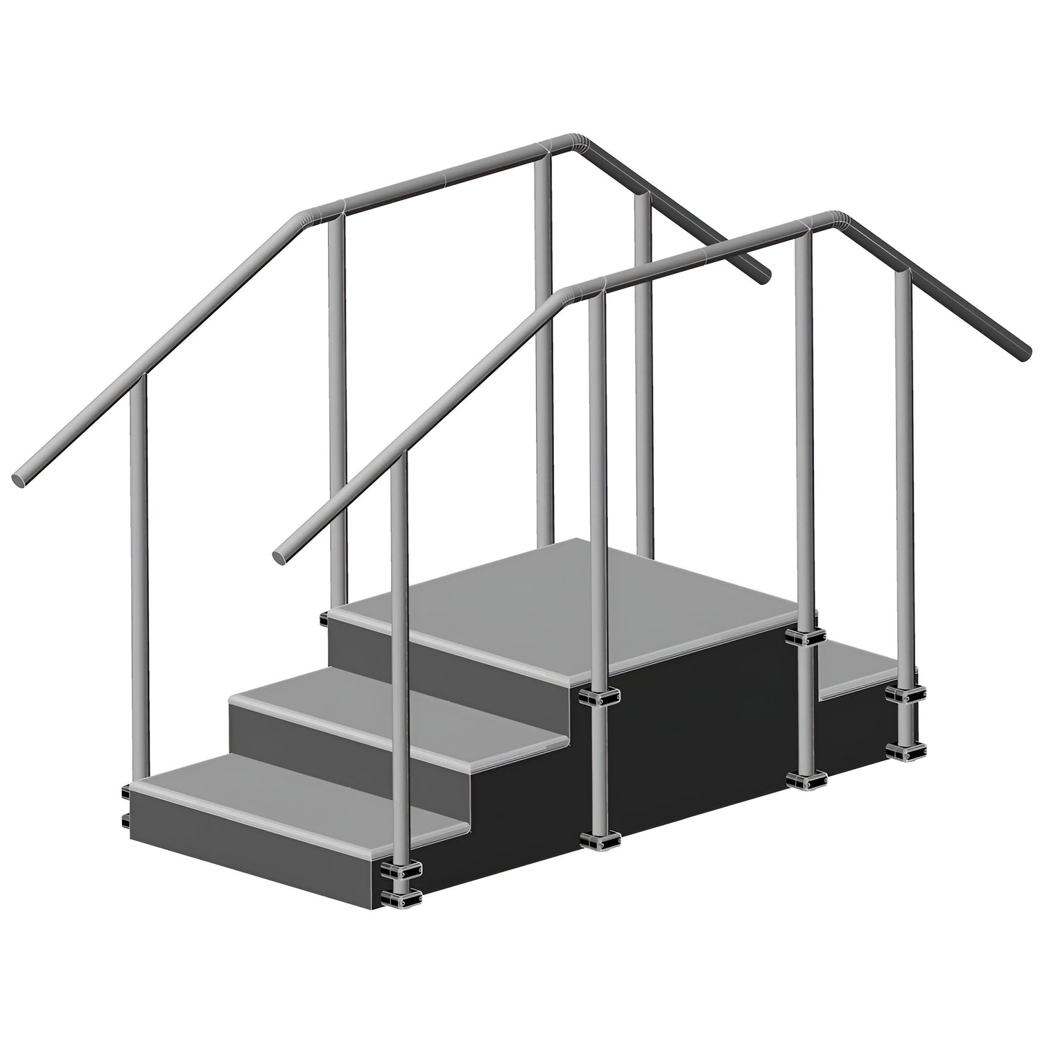 AusCo EasyEntry Up & Over Exercise Training Stairs - 3 Up, 2 Down