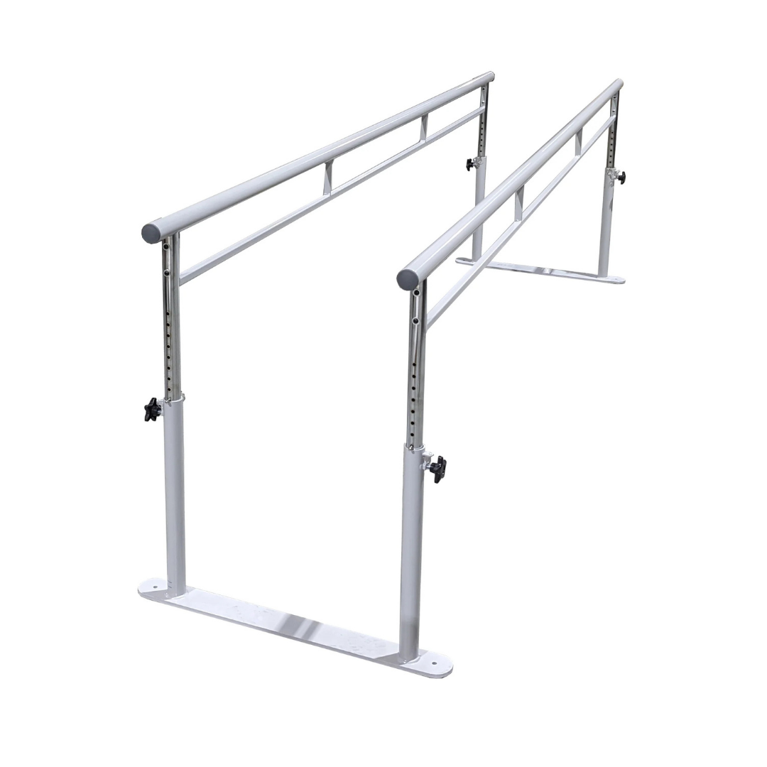 AusCo Folding EzyStore Metal Parallel Walking Bars with Adjustable Height