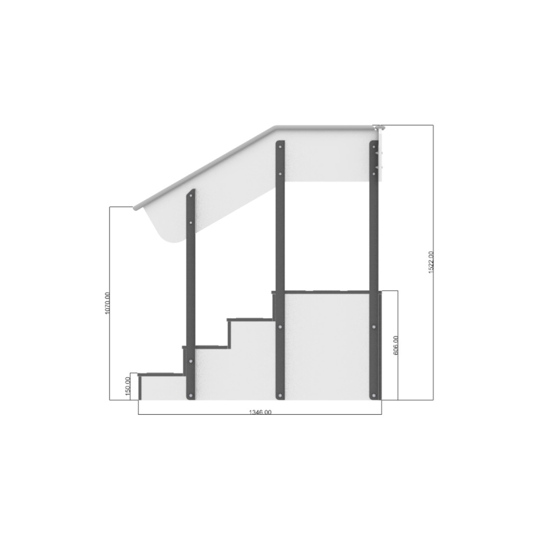 Therakit D40F Dead End Exercise Training Stairs