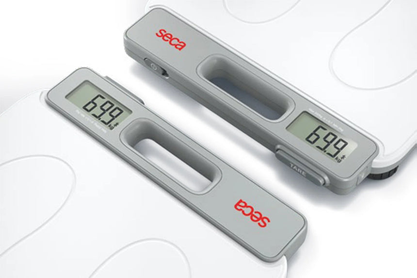 seca 874+ - Electronic Flat Scales - Mobile - with Double Display - Capacity 200kg