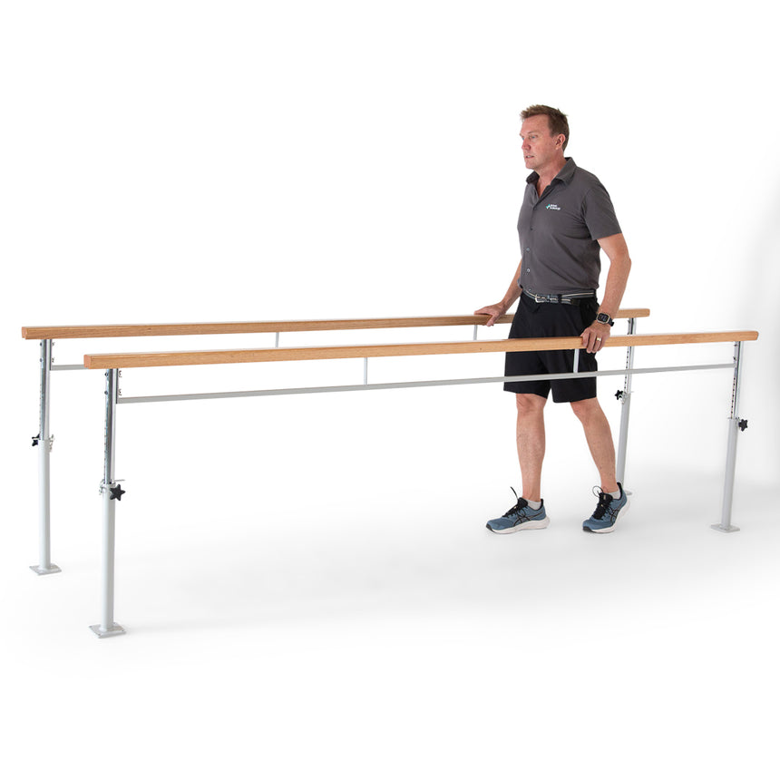 AusCo Parrallel Walking Bars Fixed Timber.(6)