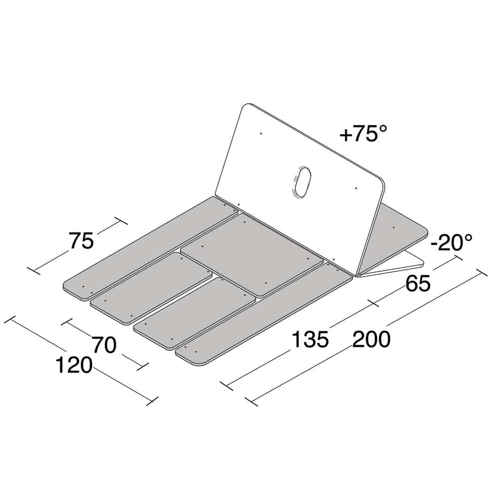 ChineSport 2ET Bobath S Multi-Function Tilt Table/Bobath Table Combination