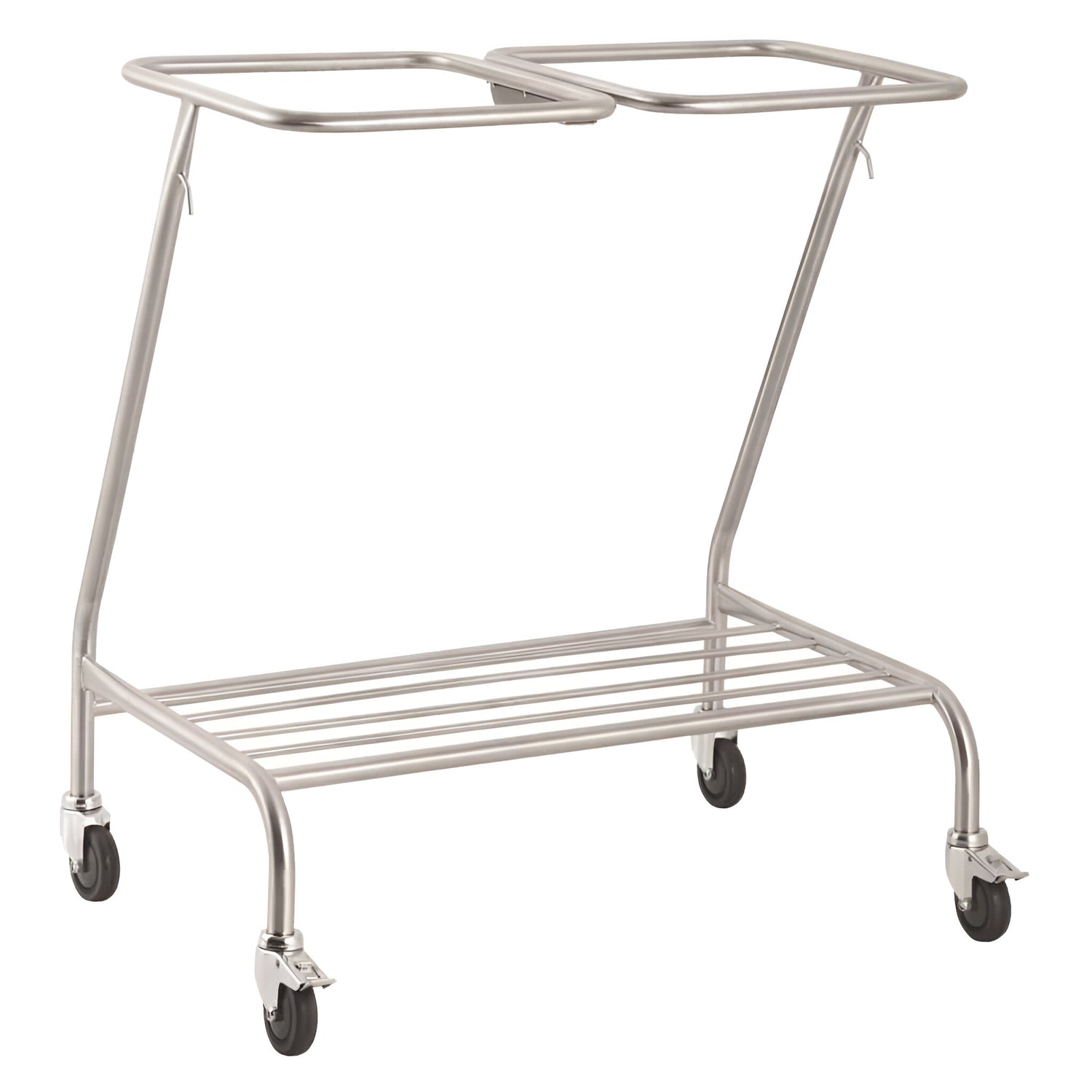 CubicHealth Stainless Steel Double Linen Bin Trolley