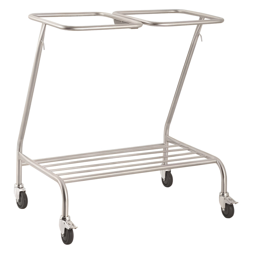 CubicHealth Stainless Steel Double Linen Bin Trolley
