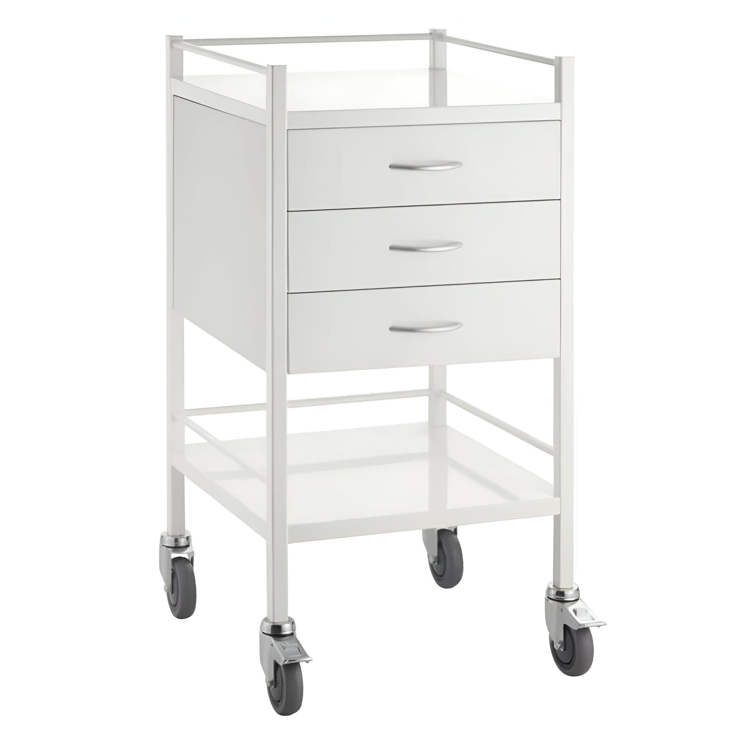 CubicHealth Powder Coated Trolley 3 Drawer
