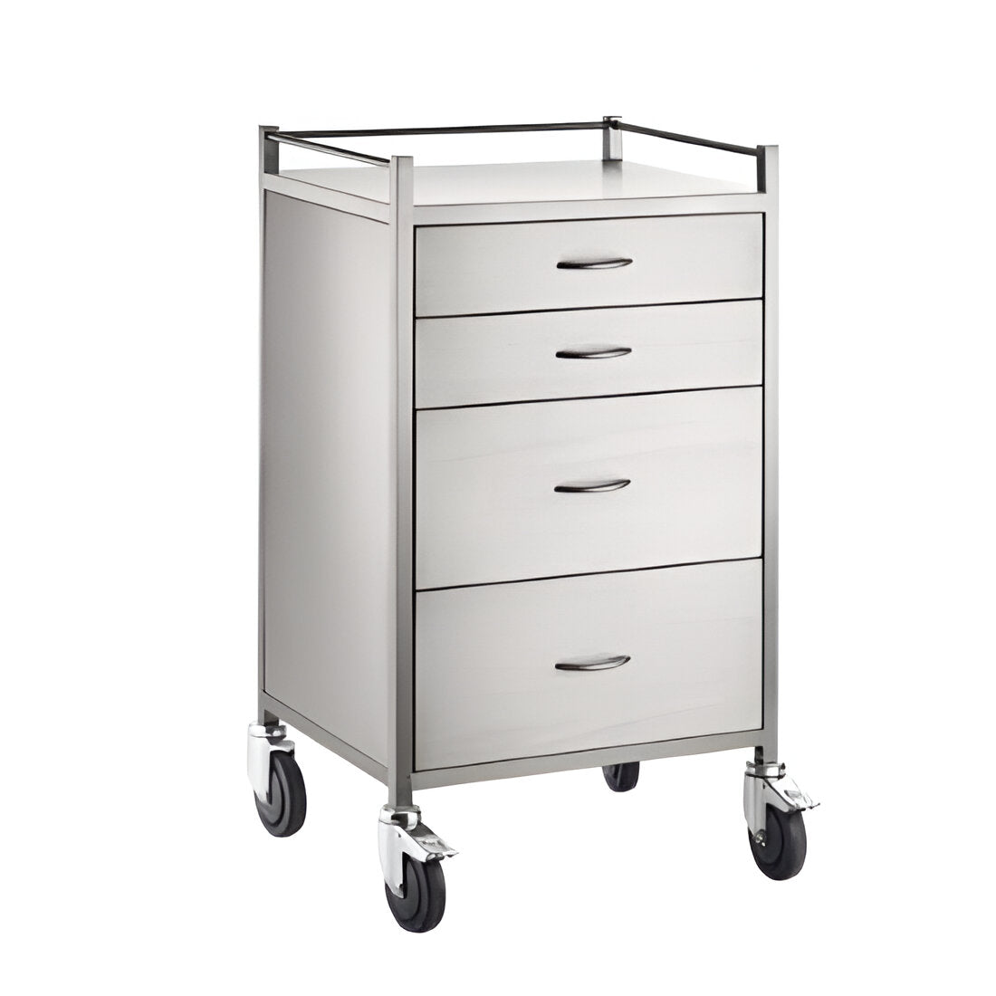CubicHealth Stainless Steel Anaesthetic Trolley 4 Drawer