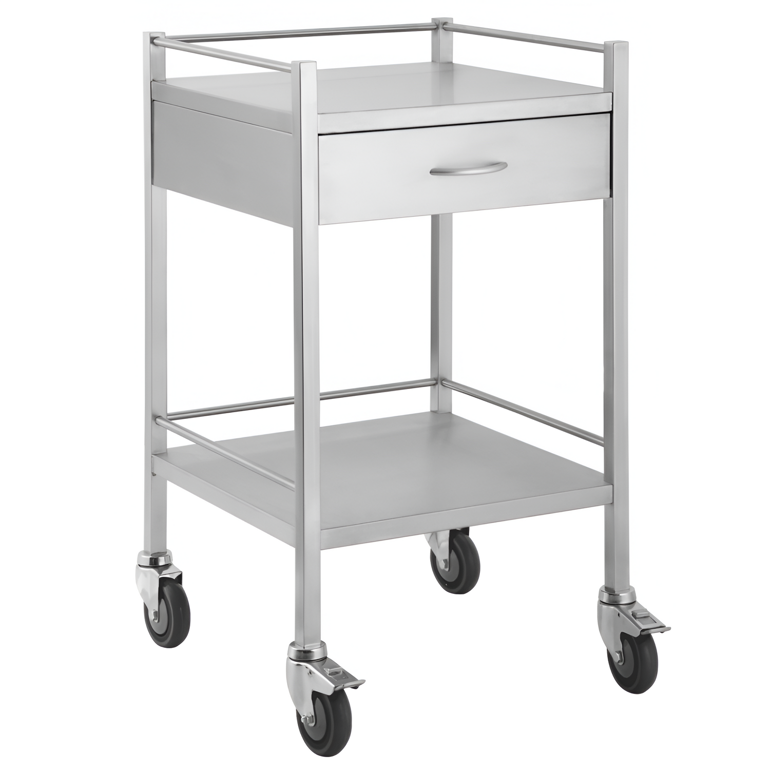 CubicHealth Stainless Steel Single Trolley 1 Drawer