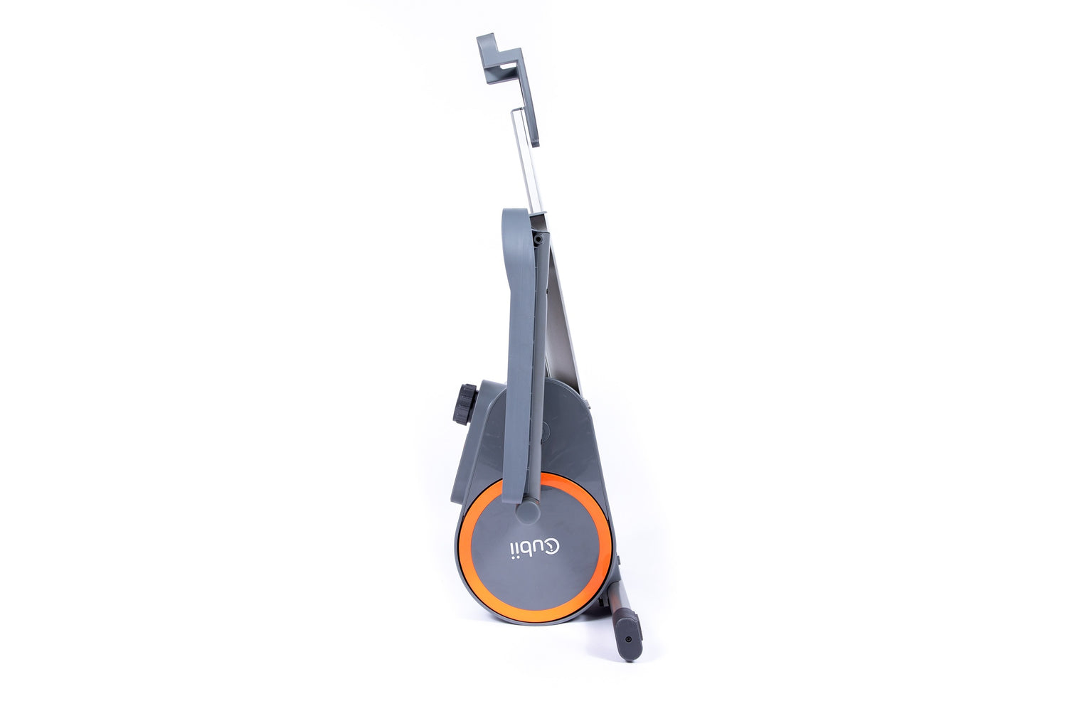Foldable Cubii with orange wheel on a white background