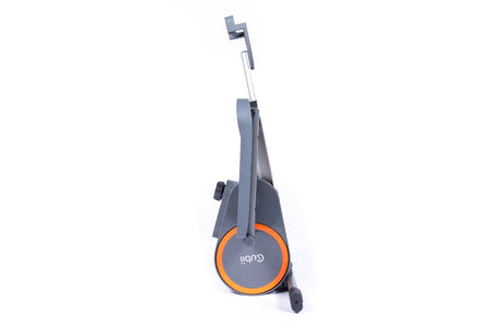 Foldable Cubii with orange wheel on a white background