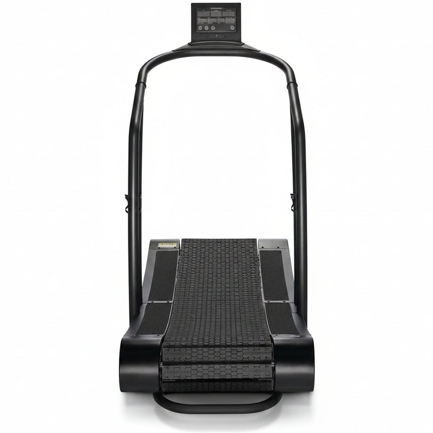 Woodway Curve standard non-motorised treadmill viewed from the front
