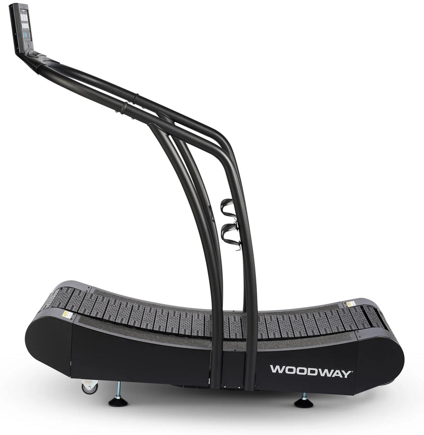 Woodway Curve standard non-motorised treadmill shown in side profile