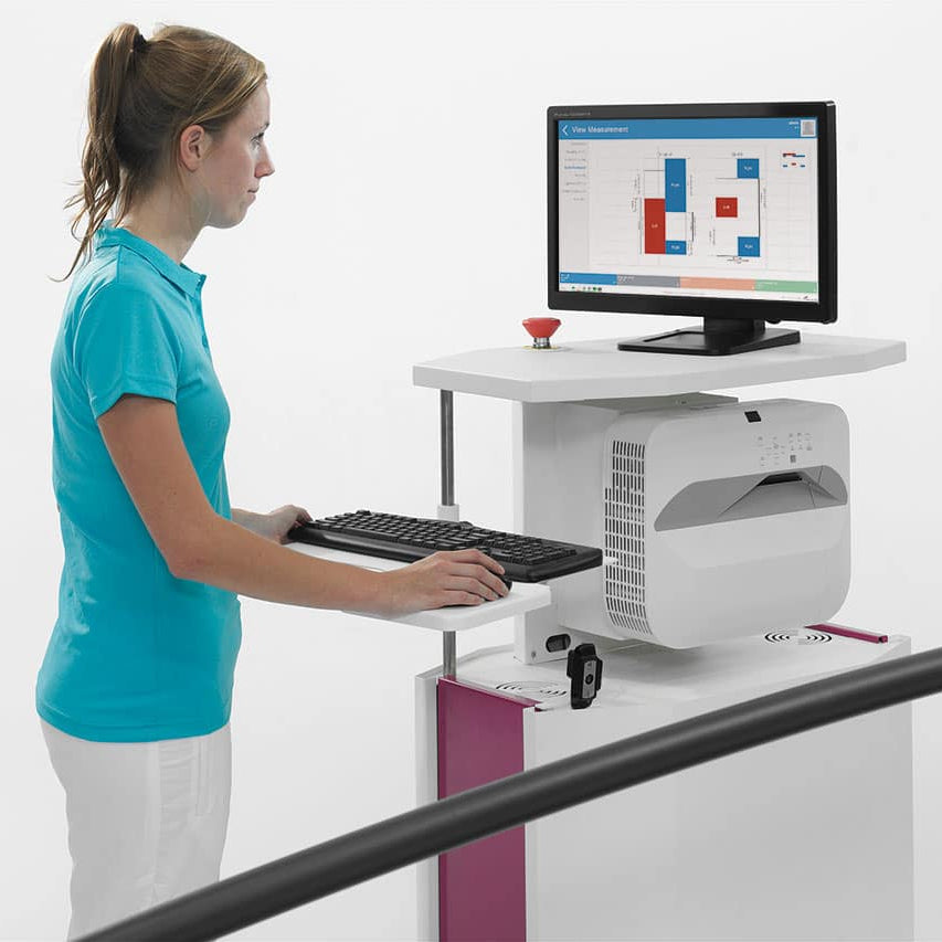 Hocoma C-Mill VR treadmill therapist console and control screen