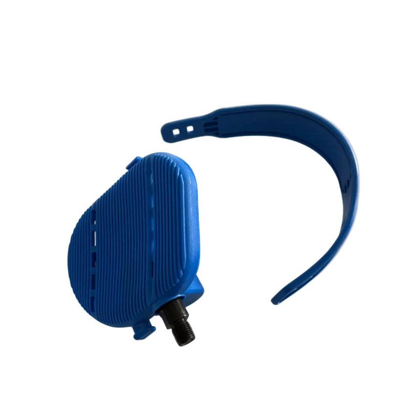 Monark Part 9300-205 Pedals 1/2" Blue Pair with Straps - Monark 881E