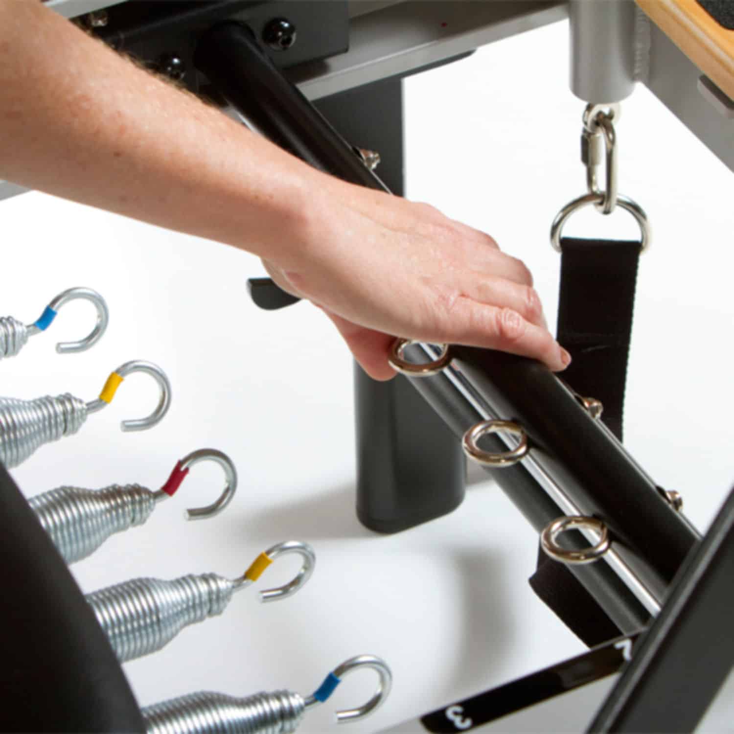 Peak Pilates fit reformer Springs Adjustment