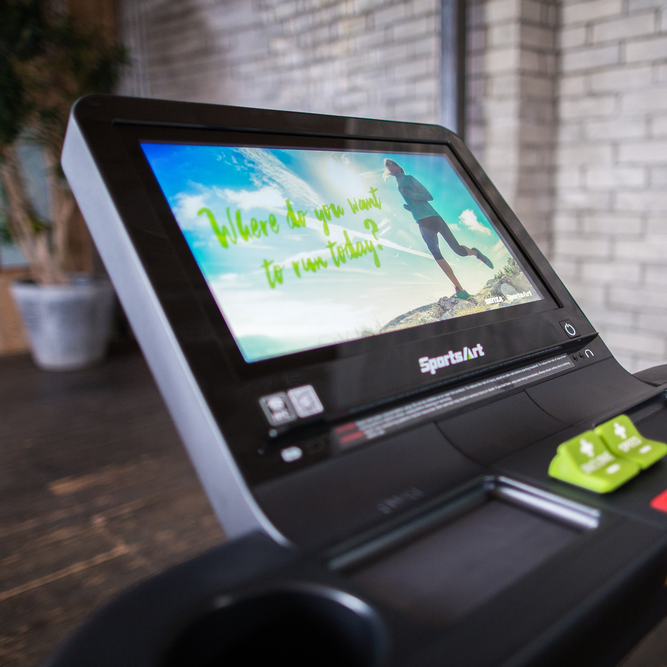 SportsArt T676 Status Series Treadmill with 19" TouchScreen