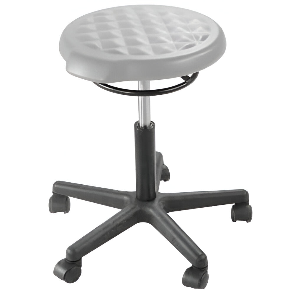Therakit NEO Round Stool 37cm dia Grey Moulded Seat