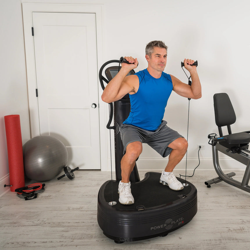Power Plate Pro8 vibration training platform in black (view 2)