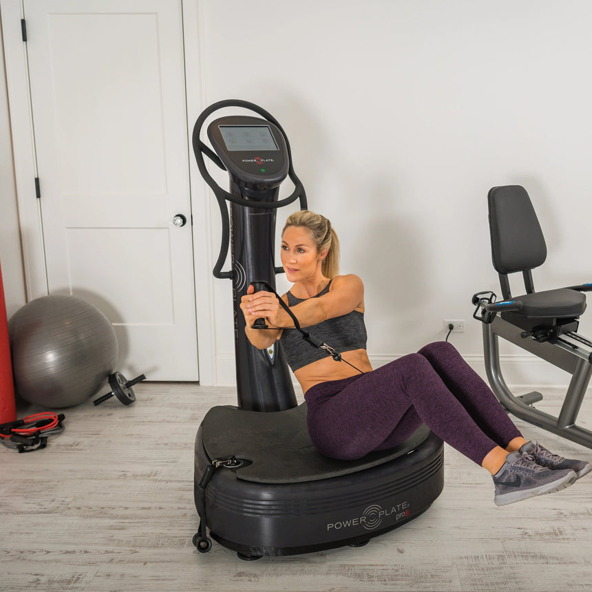 Power Plate Pro8 vibration training platform in black (view 3)