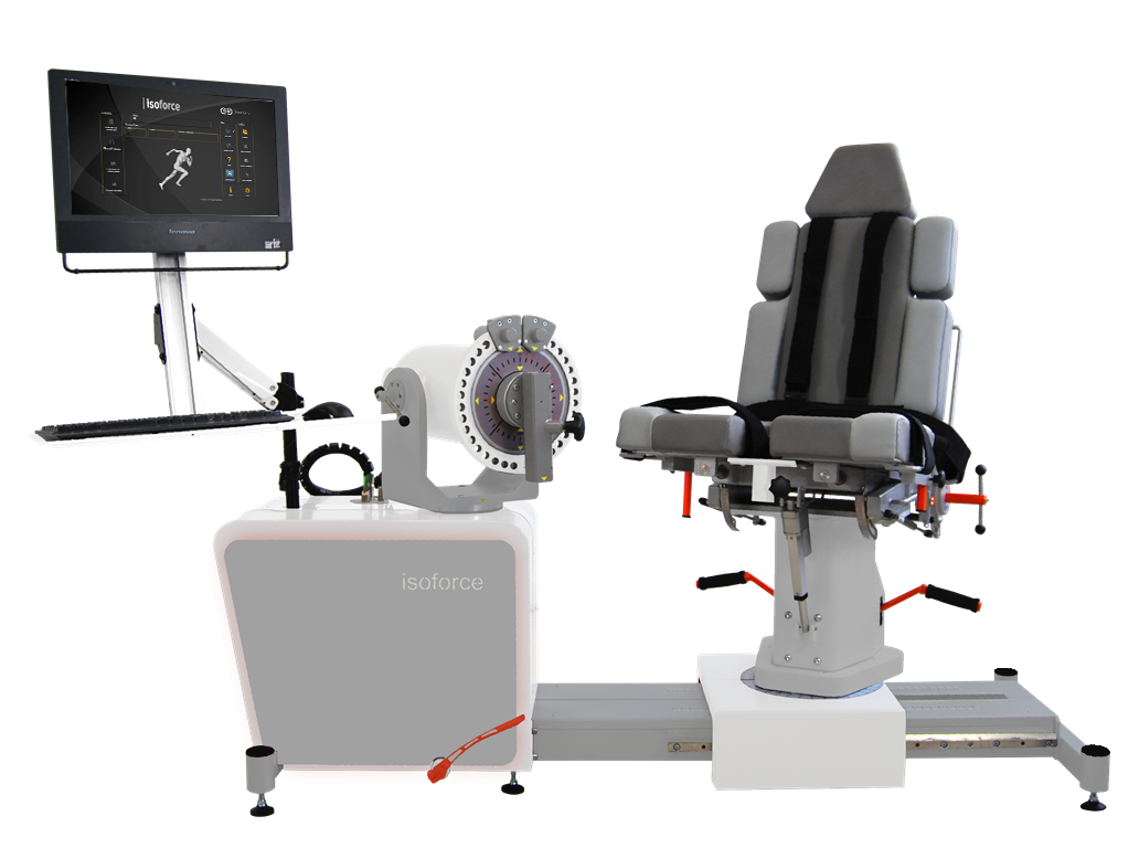 ISOFORCE isokinetic therapy and evaluation system for strength assessment