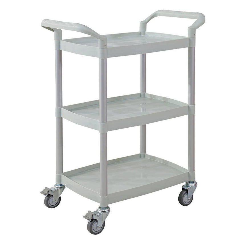 CubicHealth Storage Trolley 3 Shelves Grey Narrow