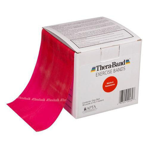 TheraBand 46m Red-Medium Exercise Band Dispenser Box