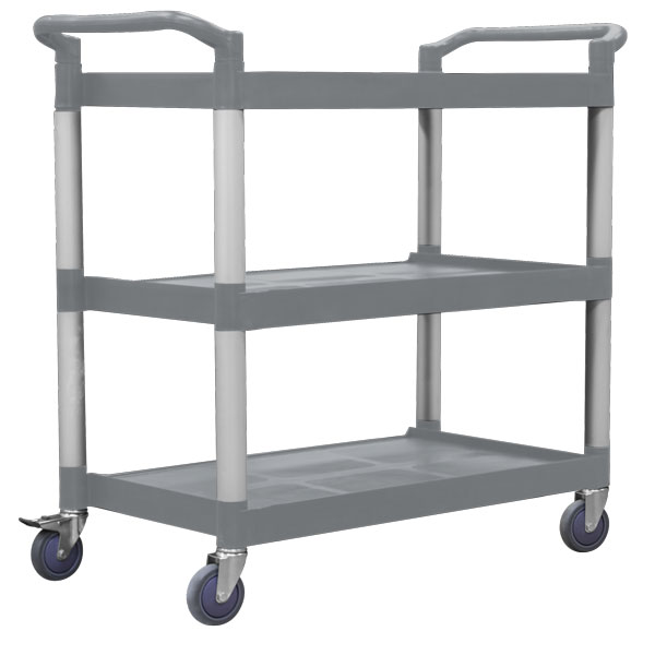 CubicHealth Storage Trolley 3 Shelves Grey