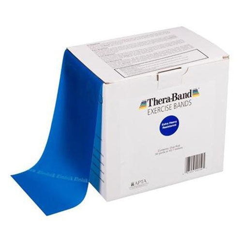 TheraBand 46m Blue-Extra Heavy Exercise Band Dispenser Box