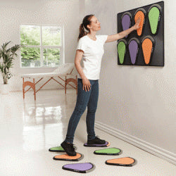 LiteGait QPads - Balance & Coordination Training Pads Set of 6 including Storage Carry Bag