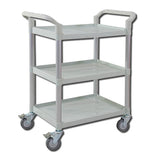 CubicHealth Storage Trolley 3 Shelves Grey