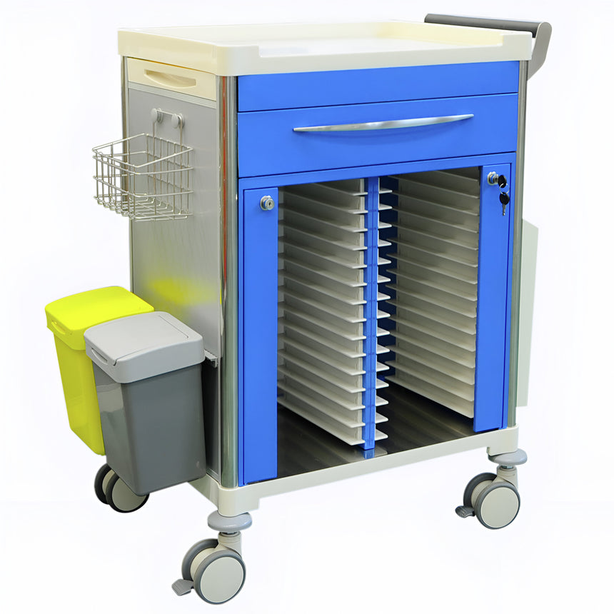 CubicHealth Medical Record Trolley 1 Drawer