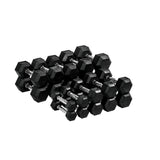 Therakit 1-10kg Rubber Hex Dumbbell 10 Pair Set
