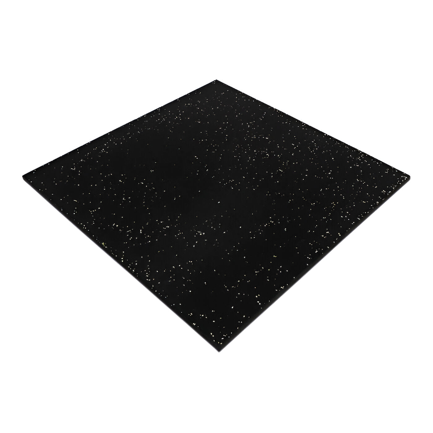 Therakit Rubber Gym Flooring Tile Black with White Fleck