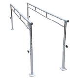 AusCo Fixed Base Metal Parallel Walking Bars Manual Height Adjustable