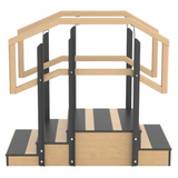 Therakit S32F Straight Up & Over Dual Handrail Exercise Training Stairs