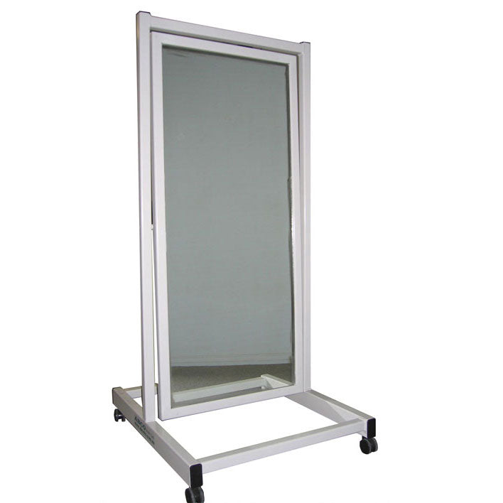 AusCo Posture Mirror on Castors 1800x500mm with Whiteboard
