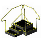 AusCo C32F+ Corner Exercise Training Stairs Access+ Fixed Height Handrails