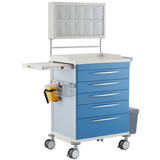 CubicHealth Anaesthesia Trolley - Blue Drawers