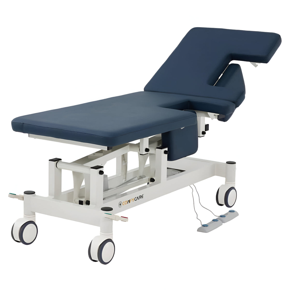 Cubic Health Insurance CubicHealth Cardiology Table Navy Blue Upholstery – Rehab Technology