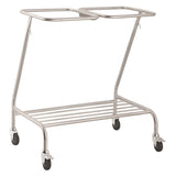 CubicHealth Stainless Steel Double Linen Bin Trolley