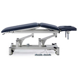 CubicHealth 5 Section Treatment Table With Postural Drainage Navy Blue Upholstery