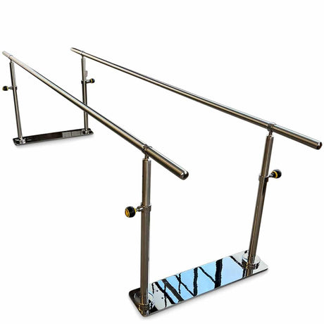CubicHealth Parallel Bars 3m Stainless Steel FreeStanding 1080 White2