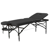 CubicHealth Portable Massage Table 3 Section Black HEAD BACK 1080