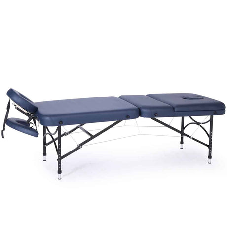 CubicHealth Portable Massage Table 3 Section Navy blue HEAD UP 1080
