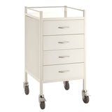 CubicHealth Powder Coated Trolley 4 Drawer