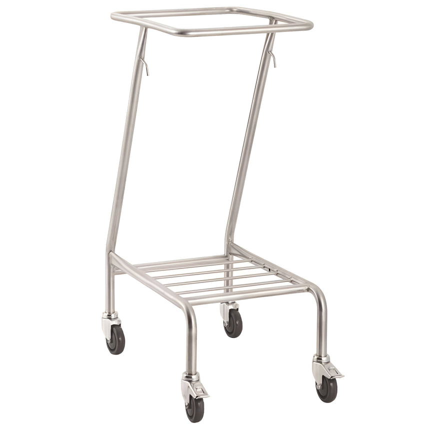 CubicHealth Stainless Steel Single Linen Bin Trolley