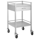 CubicHealth Stainless Steel Single Trolley 1 Drawer