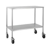 CubicHealth Stainless Steel Trolley No Rails 600x500x900mm