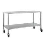 CubicHealth Stainless Steel Trolley No Rails 800x500x900mm