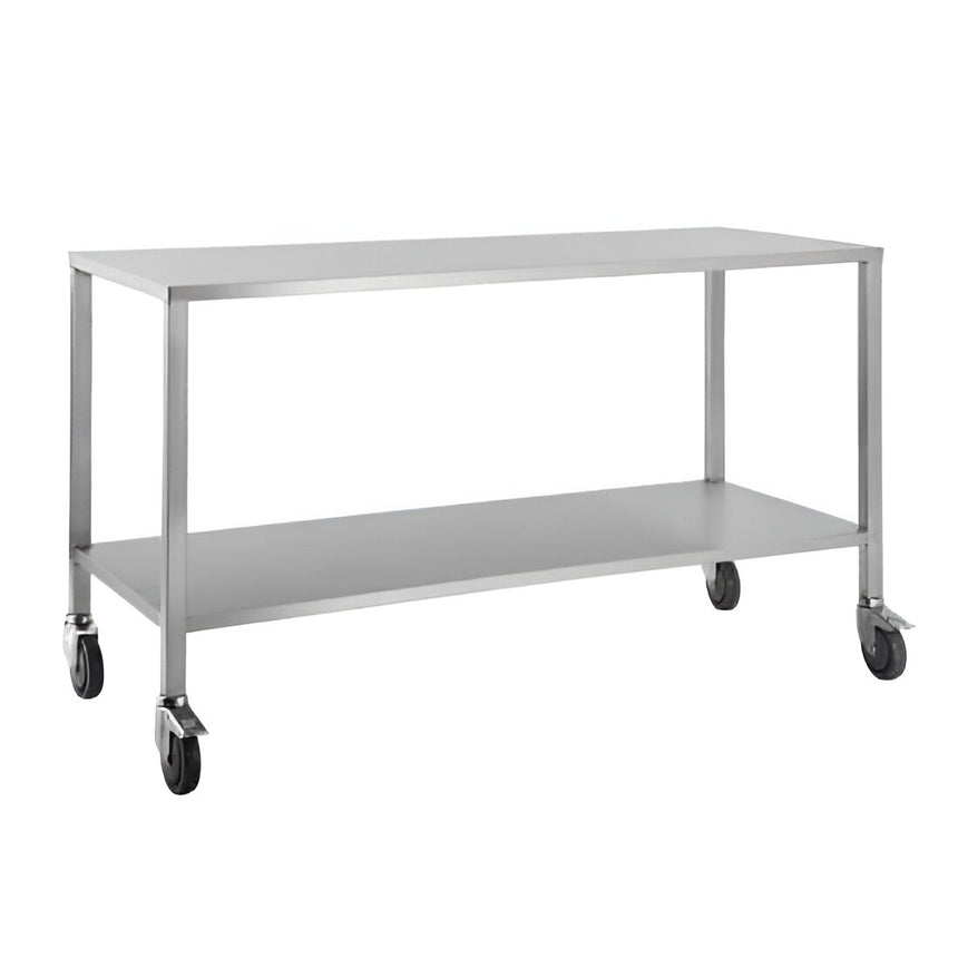 CubicHealth Stainless Steel Trolley No Rails 800x500x900mm
