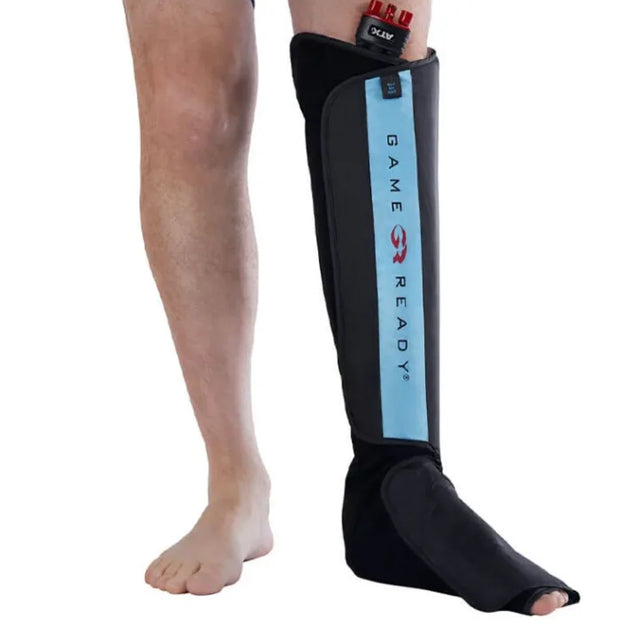 Game Ready half leg boot wrap fitted from foot to below the knee. This listing is the replacement outer sleeve only.